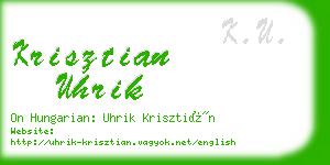 krisztian uhrik business card